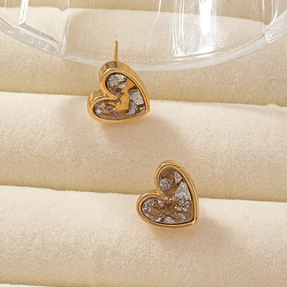 Mini Delicate Heart Shaped Stud Earrings